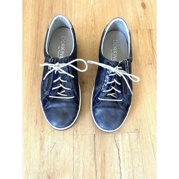 Dorking by Fluchos Karen Blue Shoes EU 37, US 6 - Picture 3 of 14